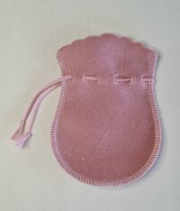Imagem de Saquinho de Suede Rose 300 - G (9 x 12 cm) Pacote com 10 unidades